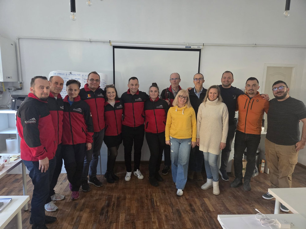 Dianthus — echipă în natură